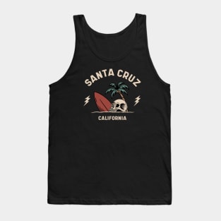 Vintage Surfing Santa Cruz, California Tank Top